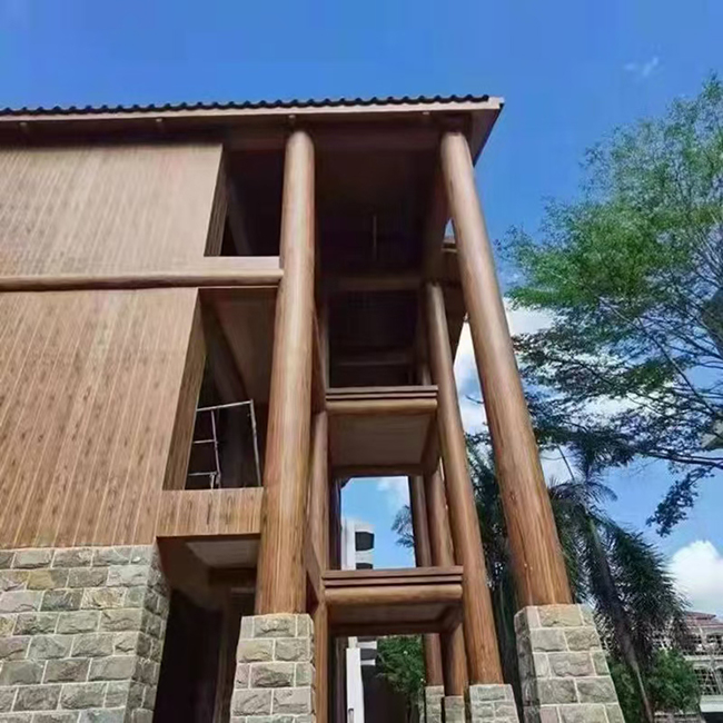 河北旅游景區(qū)裝飾木紋漆施工效果圖